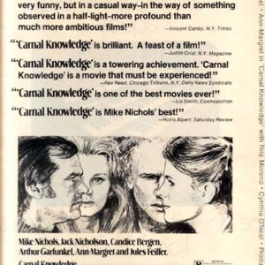 Carnal Knowledge Movie Ad 1971