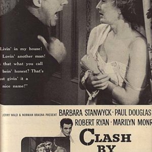 Clash By Night Movie Ad 1952