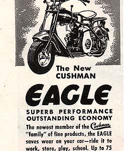 Cushman Motorcycle Ad 1951