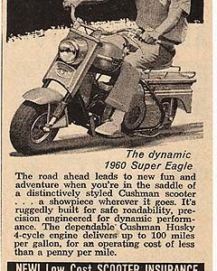 Cushman Motorcycle Ad 1960