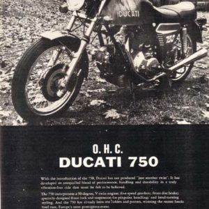 Ducati Motorcycle Ad 1973