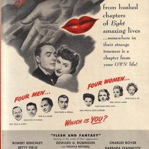 Flesh and Fantasy Movie Ad 1943