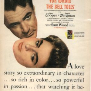 For Whom The Bell Tolls Movie Ad 1943