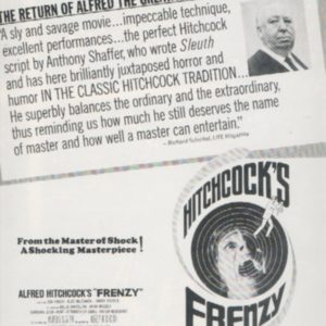 Frenzy Movie Ad 1972