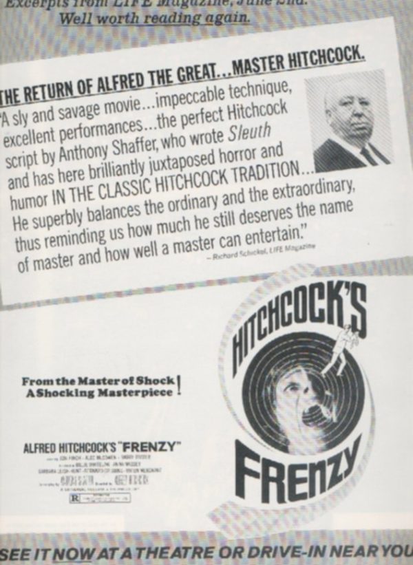 Frenzy Movie Ad 1972