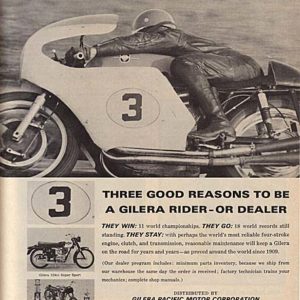 Gilera Motorcycle Ad 1966