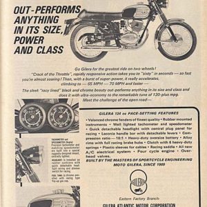 Gilera Motorcycle Ad September 1966