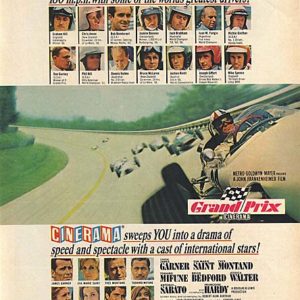 Grand Prix Movie Ad 1967