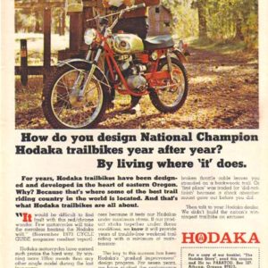 Hodaka Motorcycle Ad 1971