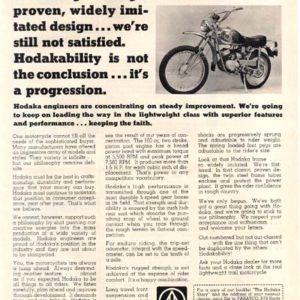 Hodaka Motorcycle Ad 1972