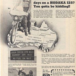 Hodaka Motorcycle Ad 1973