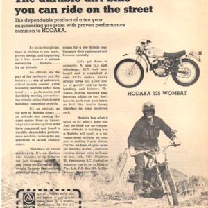 Hodaka Motorcycle Ad 1974