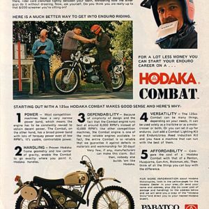 Hodaka Motorcycle Ad November 1974