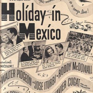 Holiday in Mexico Movie Ad 1946