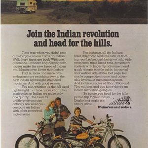 Indian Motorcycle Ad 1973