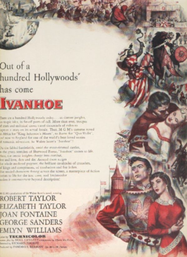 Ivanhoe Movie Ad 1952