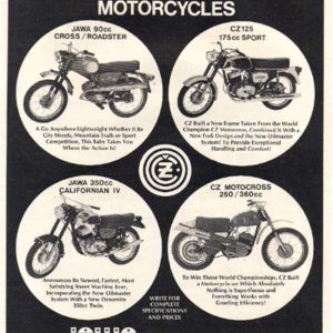 Jawa Motorcycle Ad 1966