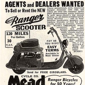 Mead Motorcycle Ad 1940