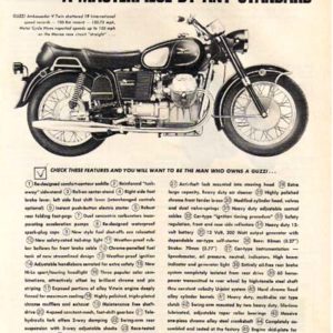 Moto Guzzi Motorcycle Ad 1971