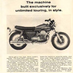 Moto Guzzi Motorcycle Ad 1974