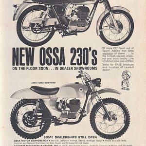 Ossa Motorcycle Ad 1966