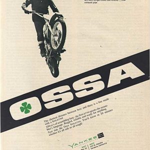 Ossa Motorcycle Ad 1971