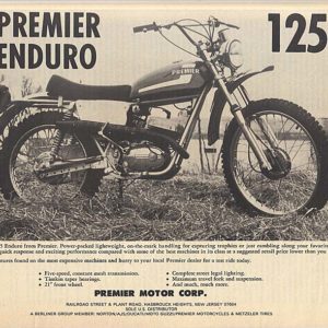 Premier Motorcycle Ad 1973