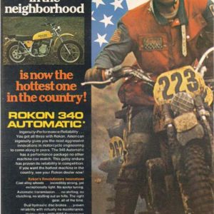 Rokon Motorcycle Ad 1974