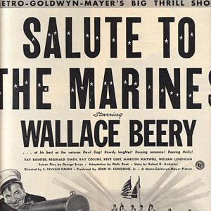 Salute to the Marines Movie Ad 1943