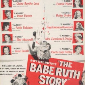 The Babe Ruth Story Movie Ad 1948