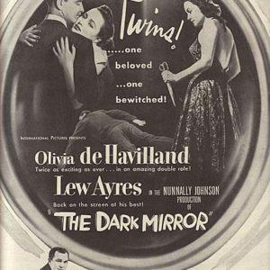 The Dark Mirror Movie Ad 1946