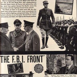 The Fighting French and The F.B.I Front Movie Ad 1942