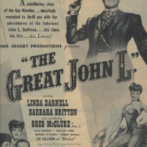 The Great John L Movie Ad 1945