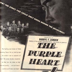 The Purple Heart Movie Ad 1944