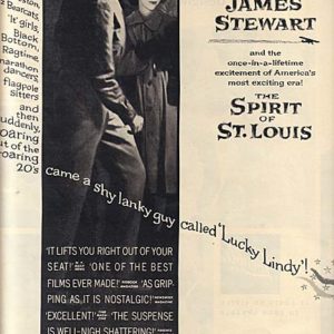 The Spirit of St. Louis Movie Ad 1957