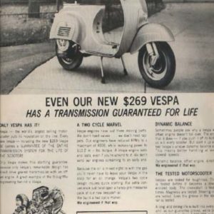 Vespa Motorcycle Ad 1964