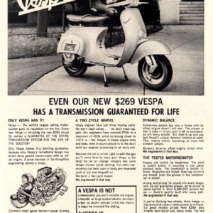 Vespa Motorcycle Ad May 1964