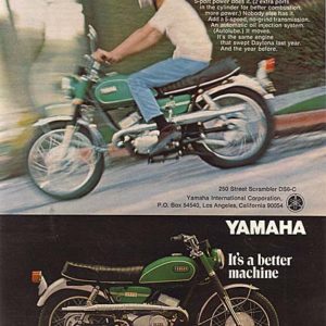 Yamaha Motorcycle Ad 1969