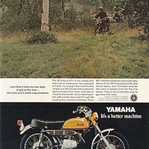 Yamaha Motorcycle Ad 1970