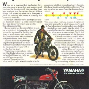 Yamaha Motorcycle Ad 1971