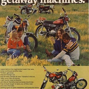 Yamaha Motorcycle Ad 1972