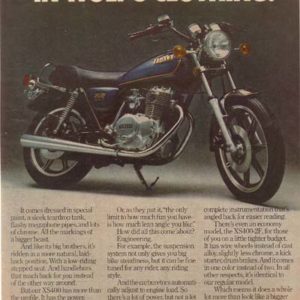 Yamaha Motorcycle Ad 1979