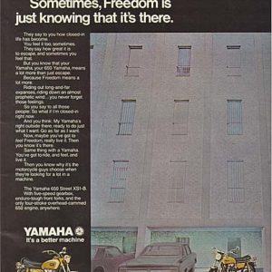 Yamaha Motorcycle Ad April 1971