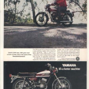 Yamaha Motorcycle Ad July 1970