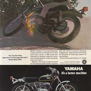 Yamaha Motorcycle Ad June 1970