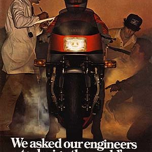 Yamaha Motorcycle Ad May 1984