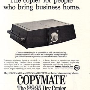 Copymate Ad 1968