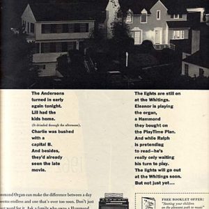 Hammond Organ Ad 1962