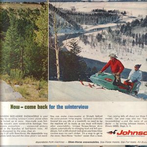 Johnson Snowmobile Ad 1966