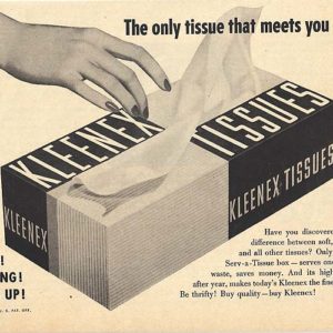 Kleenex Ad April 1954